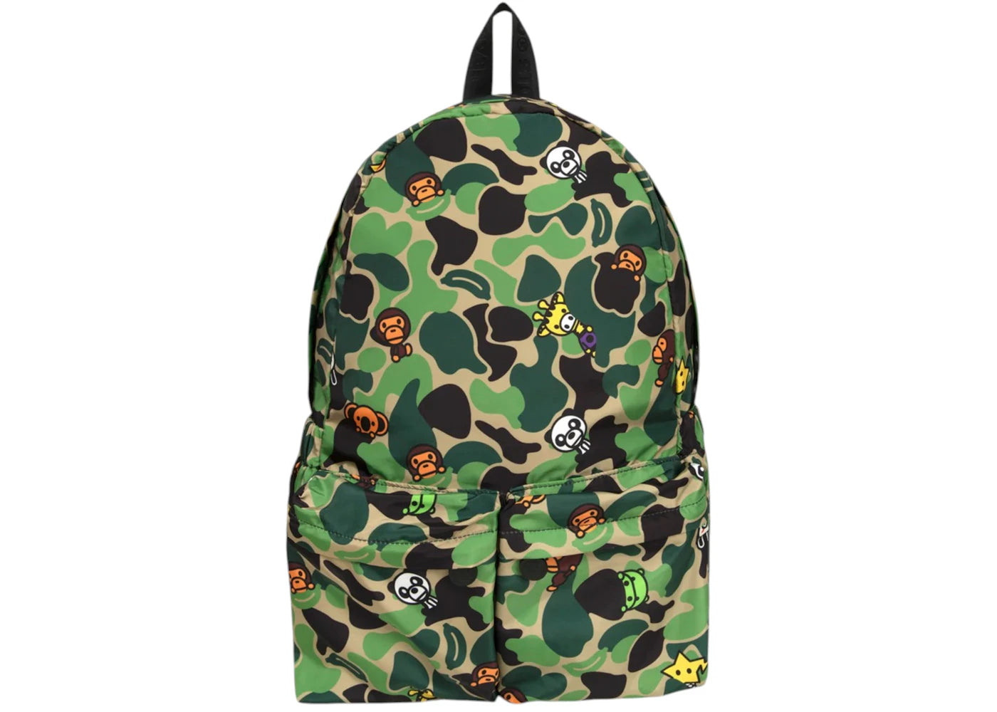 BAPE Baby Milo Large Bucket Backpack Army Green -1