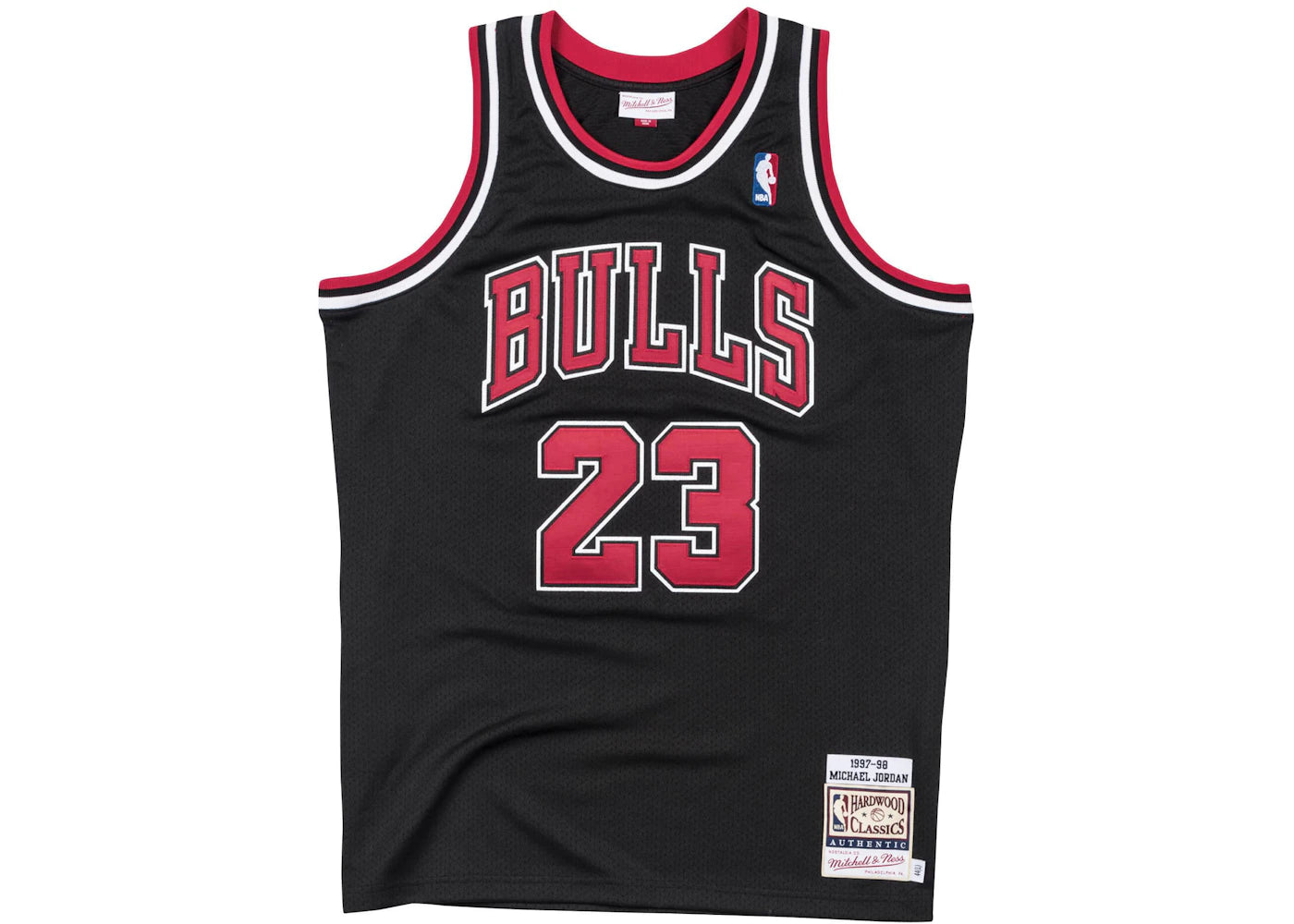 Mitchell & Ness Chicago Bulls Alternate 1997-98 Michael Jordan Authentic Jersey Black -1