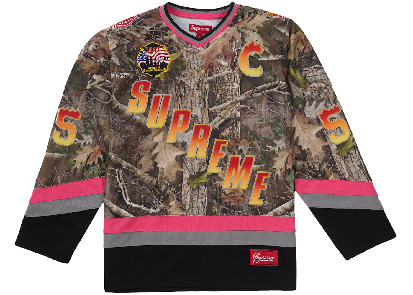 Supreme FDNY Hockey Jersey TrueTimber Kanati Camo -1