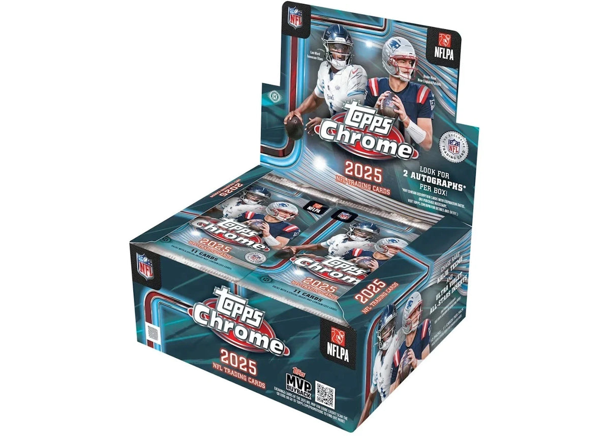 2025 Topps Chrome Football Hobby Jumbo Box -1
