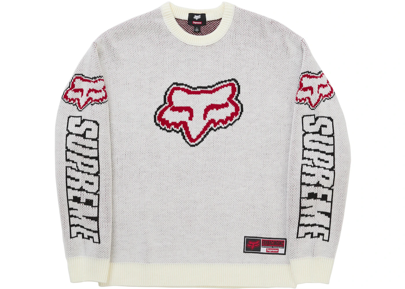 Supreme Fox Racing Sweater White -1