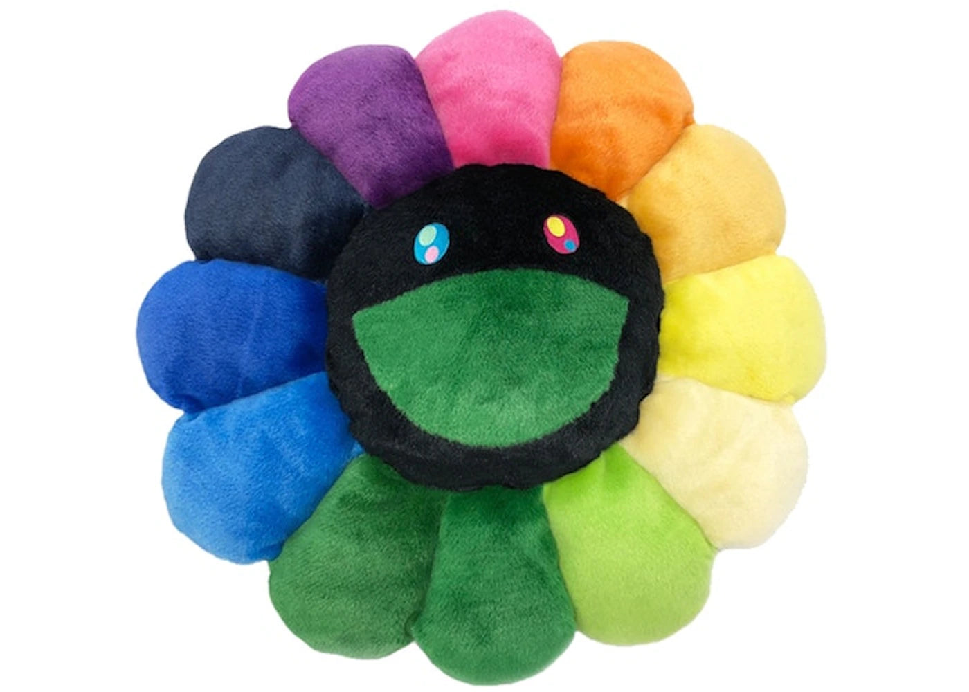 Takashi Murakami Flower Plush 30CM Rainbow/Black -1