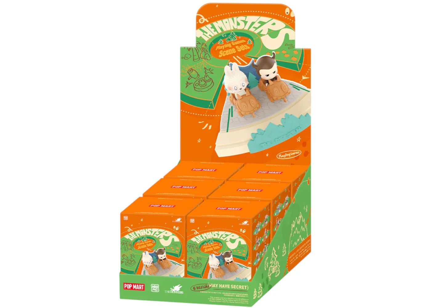 Pop Mart Labubu The Monsters Playing Games Series Scene Sets Sealed Case (6 Blind Box)-1