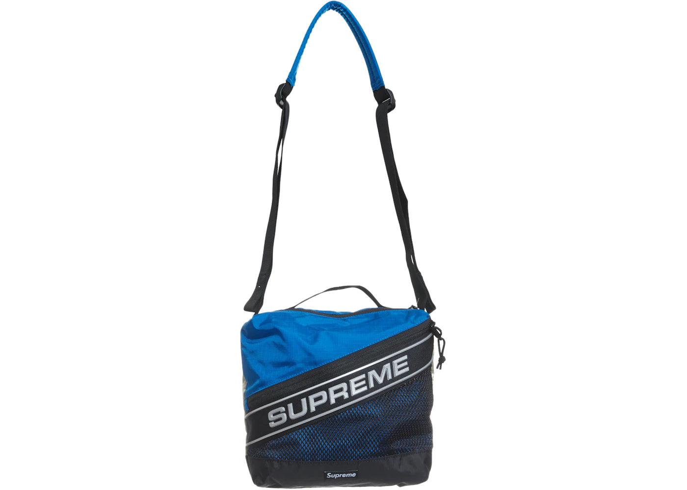 Supreme Logo Shoulder Bag Blue -1