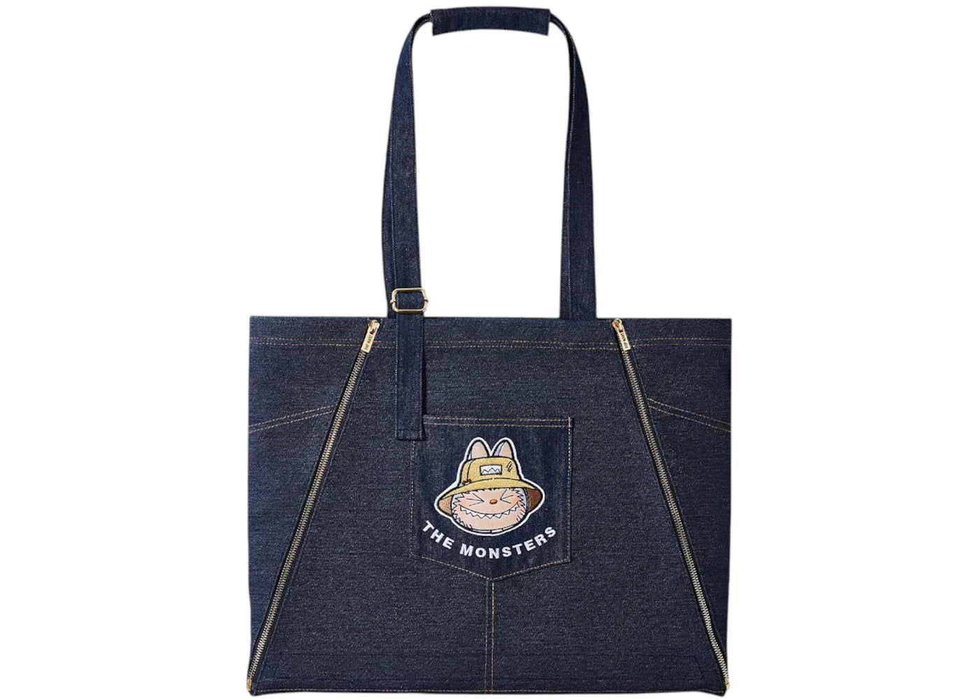 Pop Mart The Monsters Labubu Fall in Wild Series Denin Apron Bag-1