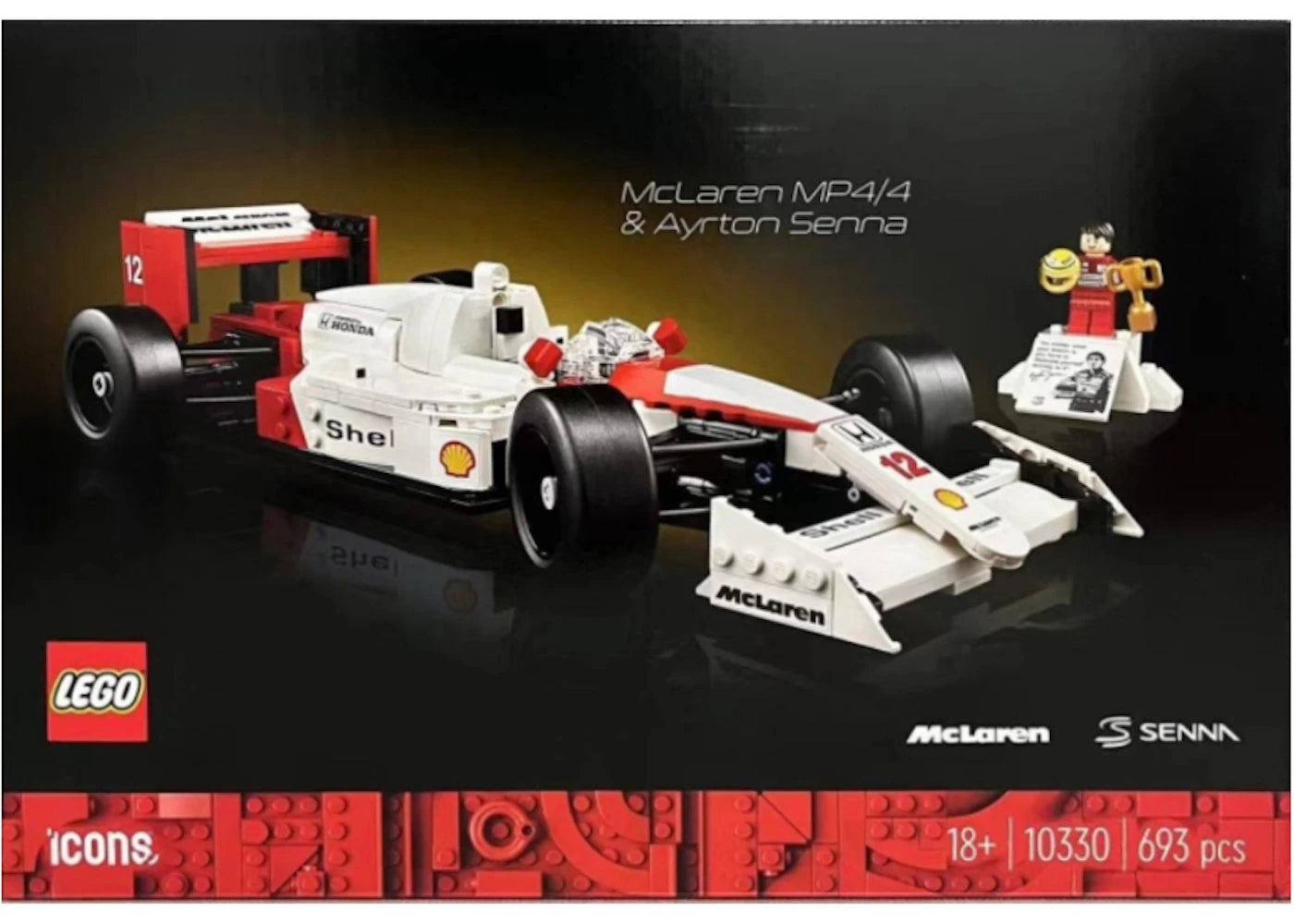 LEGO Icons McLaren MP4/4 & Ayrton Senna Set 10330 -1