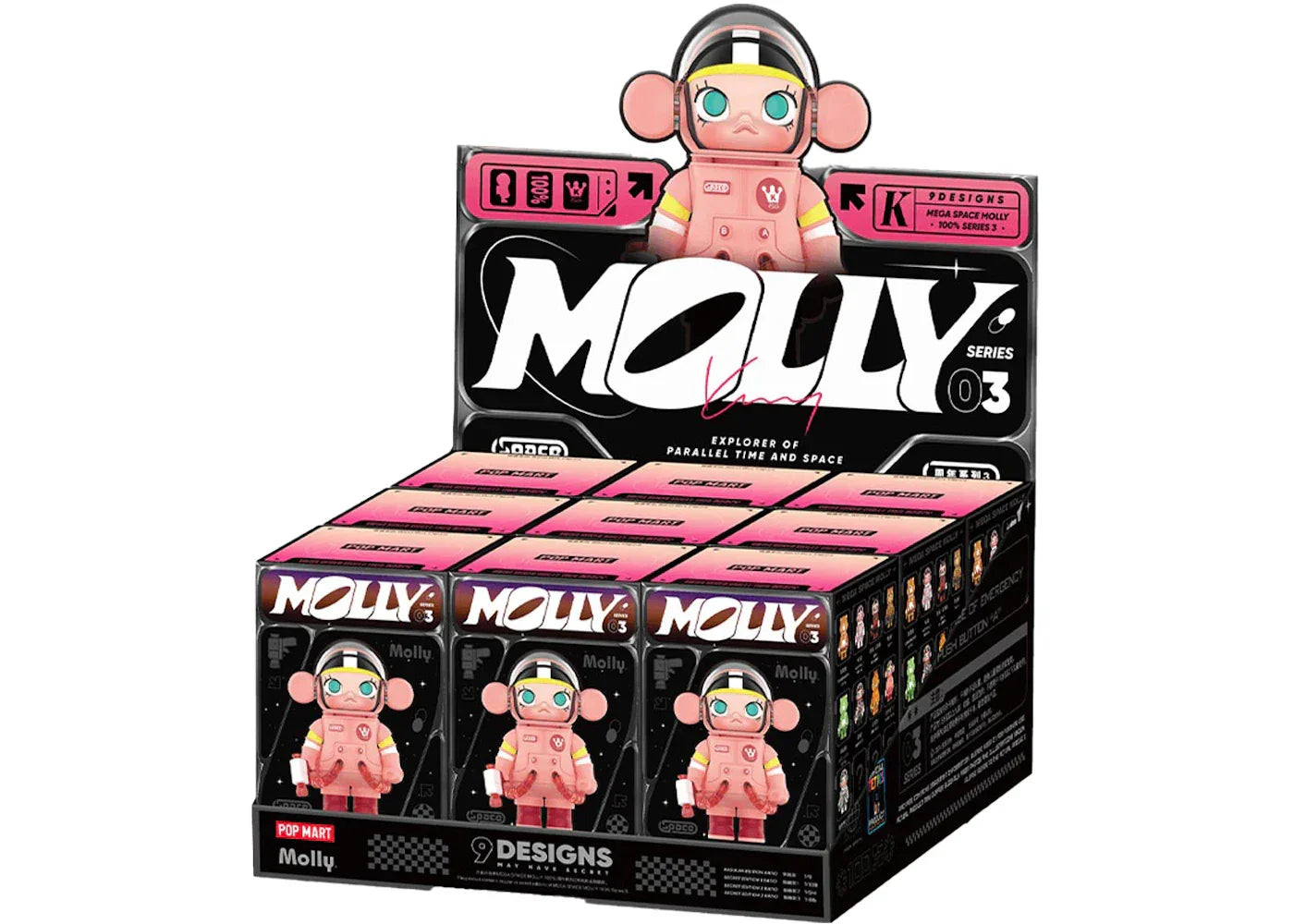 Pop Mart Mega Space Molly 100% Series 3 Sealed Case (9 Blind Box)-1