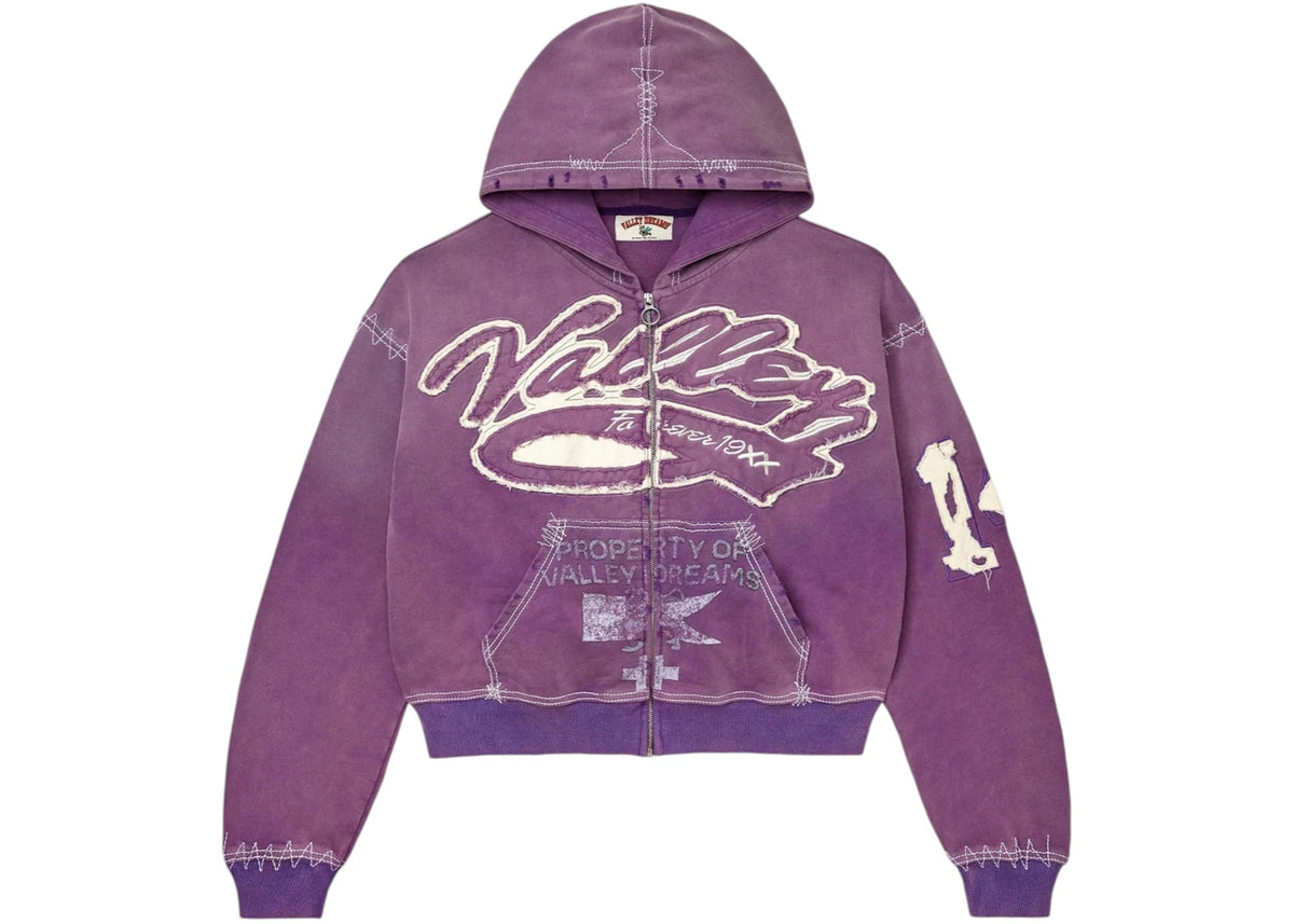 Vale Forever Religion Zip Up Hoodie Purple -1