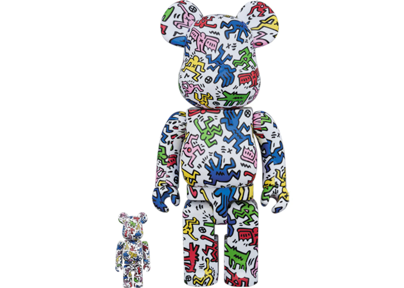 Bearbrick Keith Haring #1 100% & 400% Set Multi -1