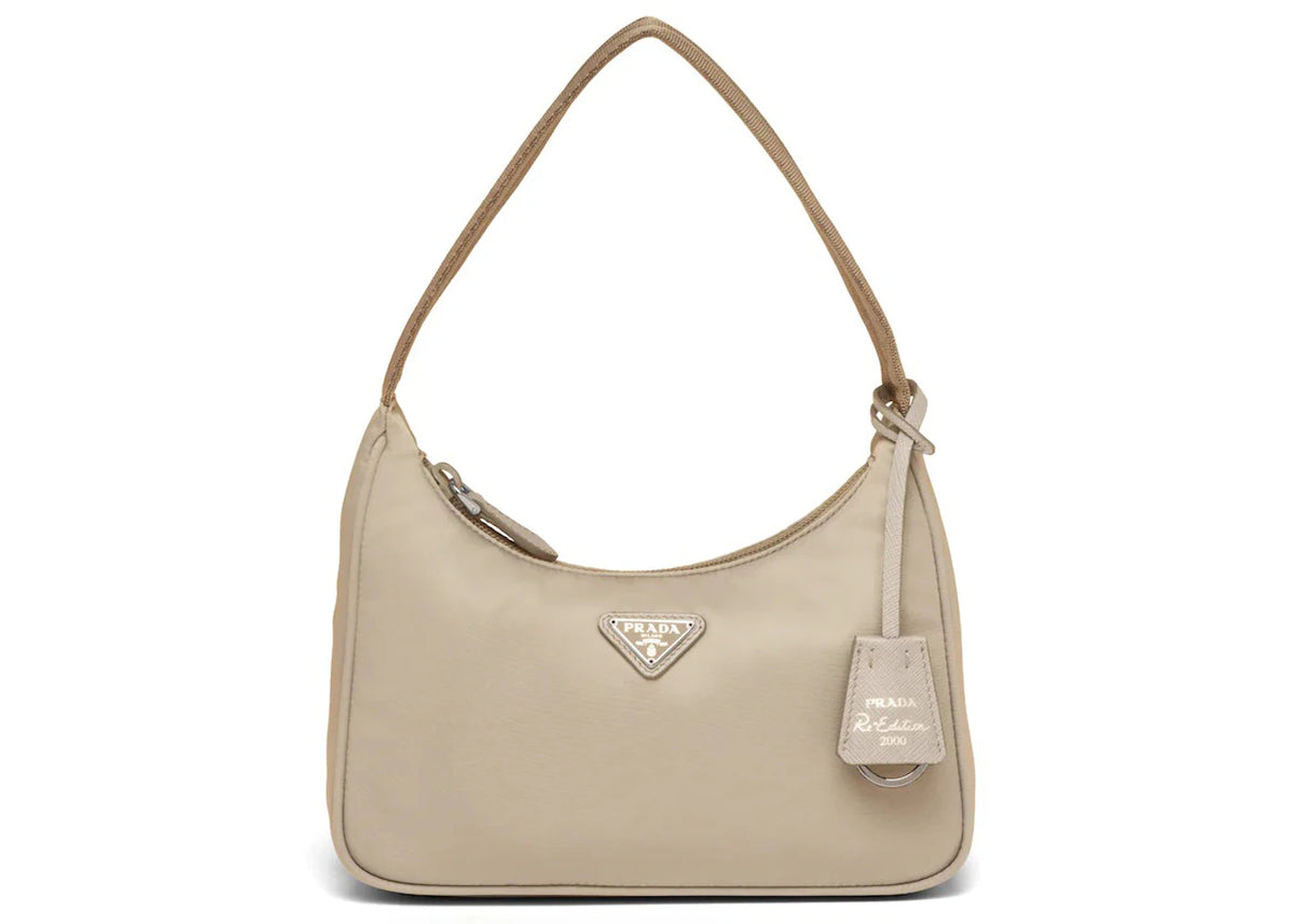 Prada Re-Edition 2000 Re-Nylon Mini Bag Desert Beige -1