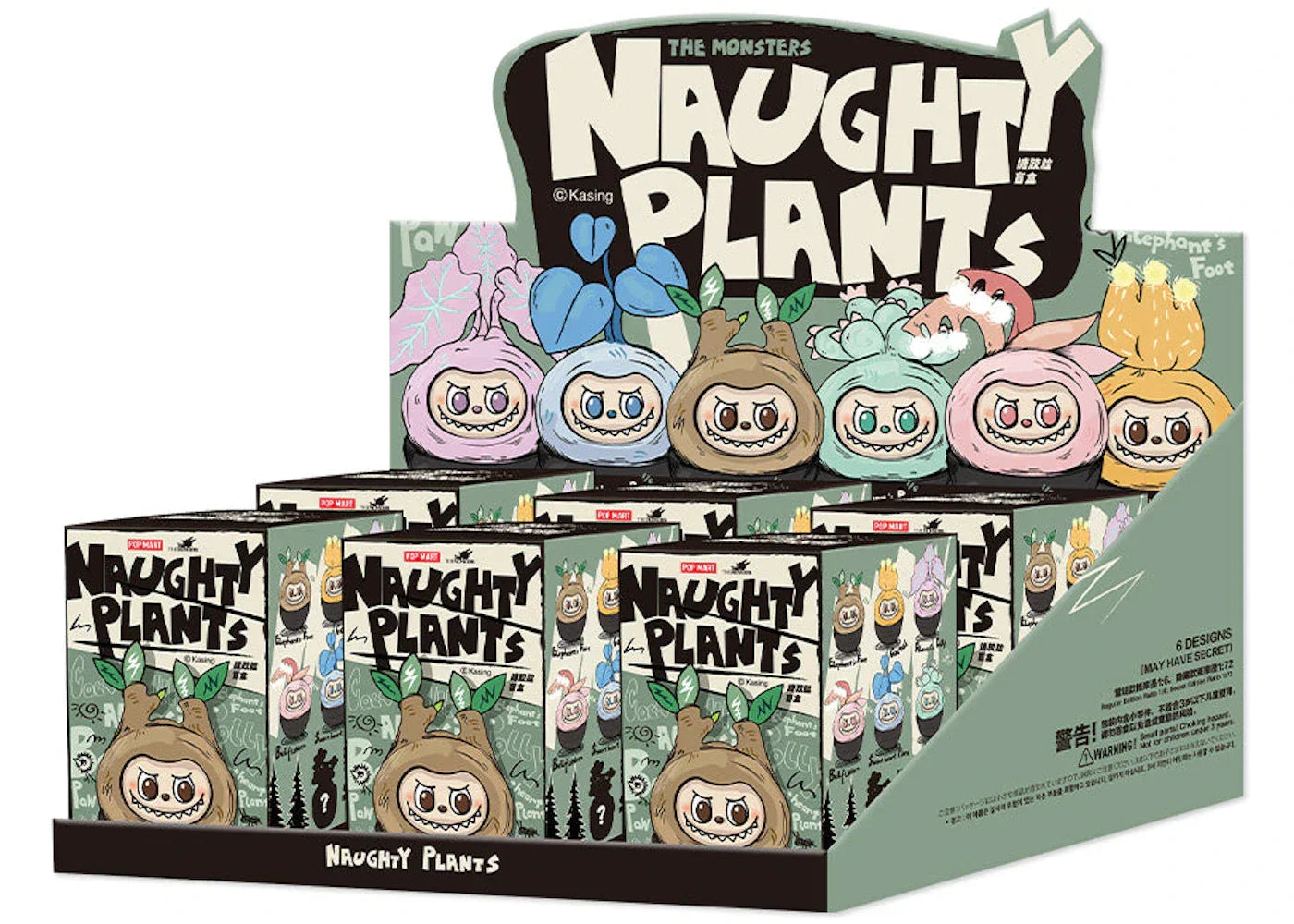 Pop Mart Labubu The Monsters Naughty Plants Series Sealed Case (6 Blind Box)-1