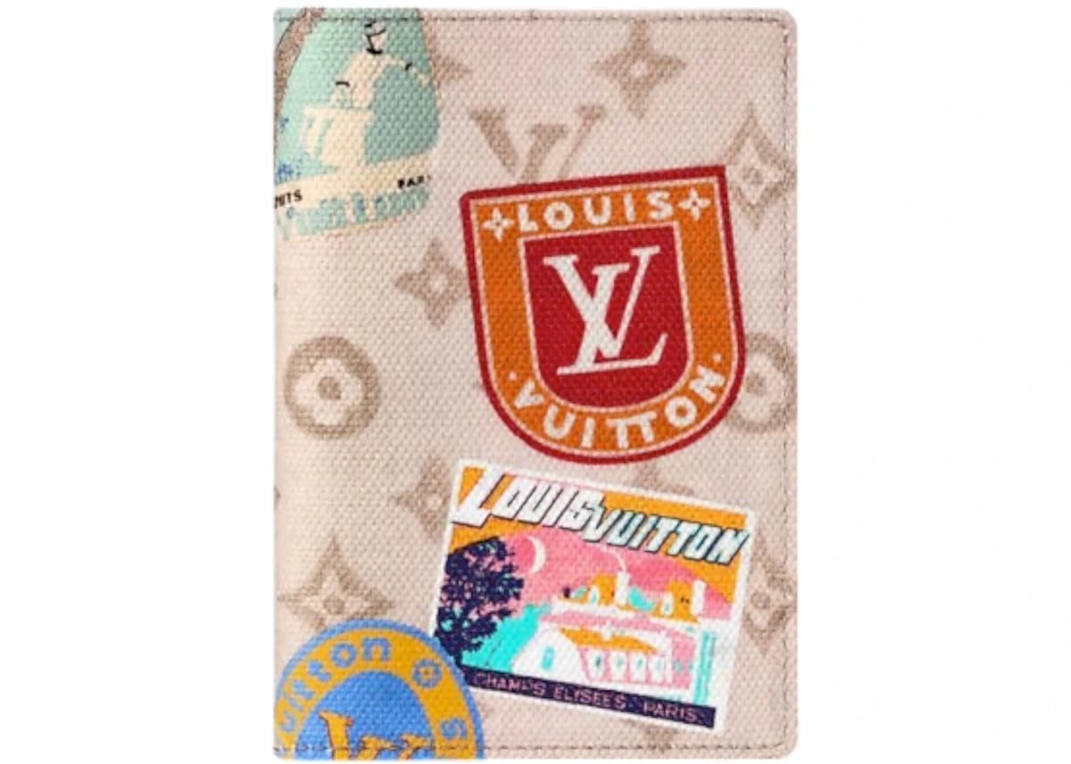 Louis Vuitton The Flight Mode Monogram Passport Cover Monogram Dune Pink Multicolor -1