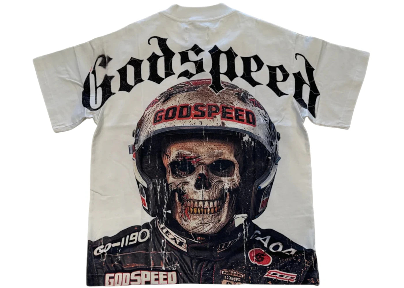 Godspeed Crash Out T-shirt Bone -1