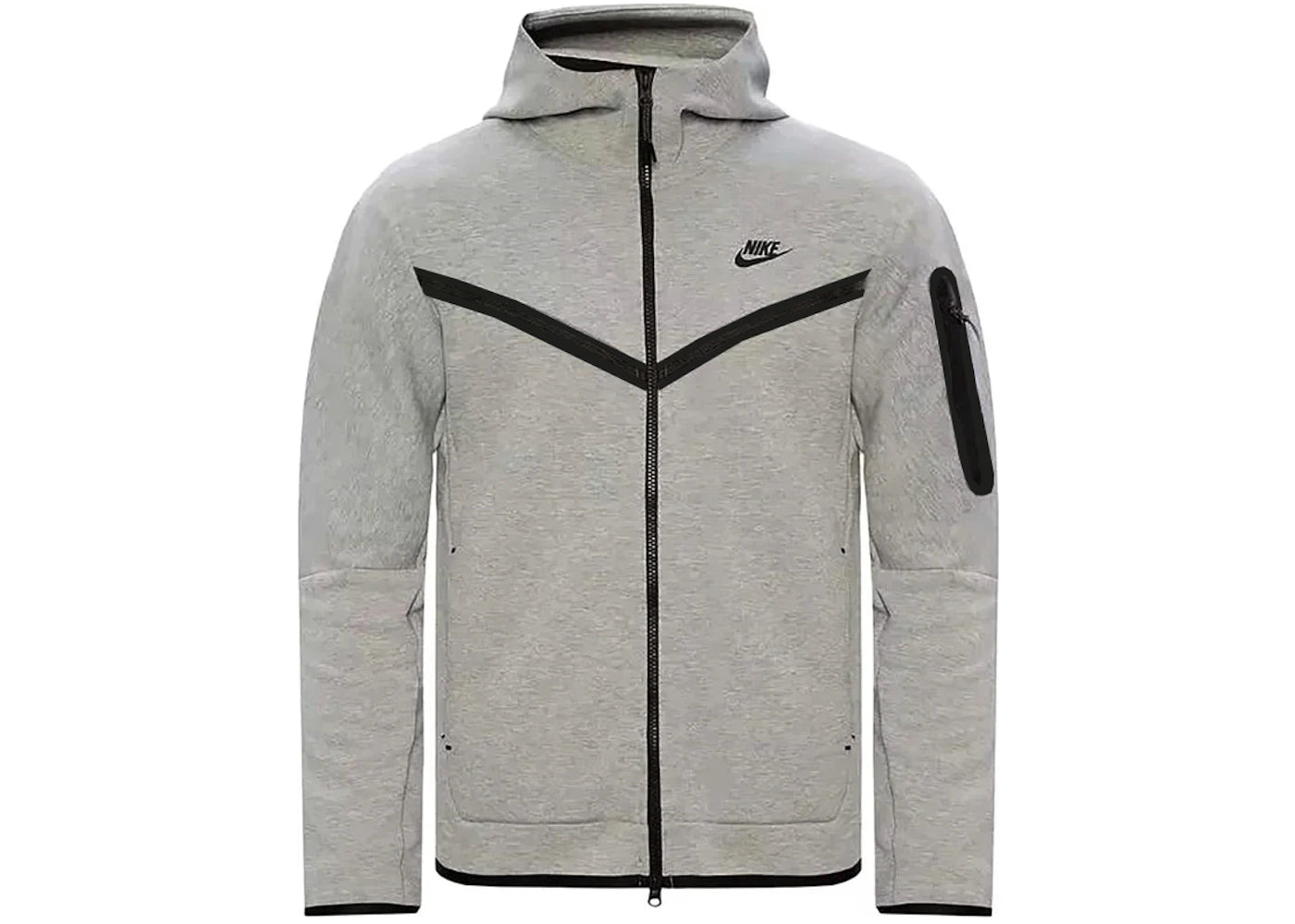 Nike Sportswear Tech Fleece Windrunner Full Zip Hoodie (FW24) Dark Grey Heather/Black -1