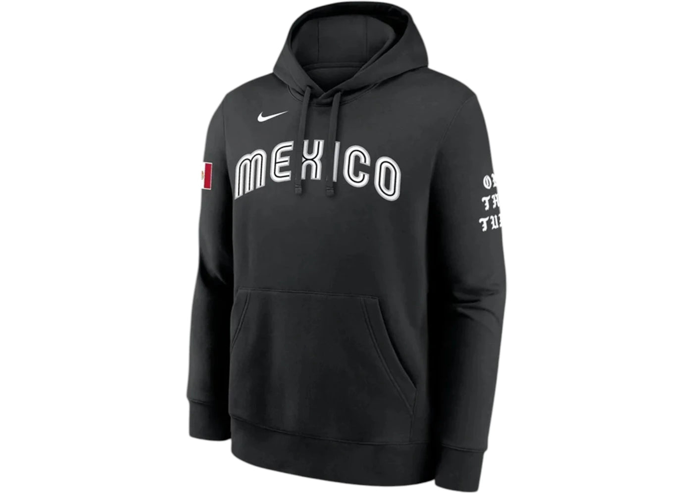 Fanatics x World Baseball Classic x Born x Raised Mexico Hoodie Black -1