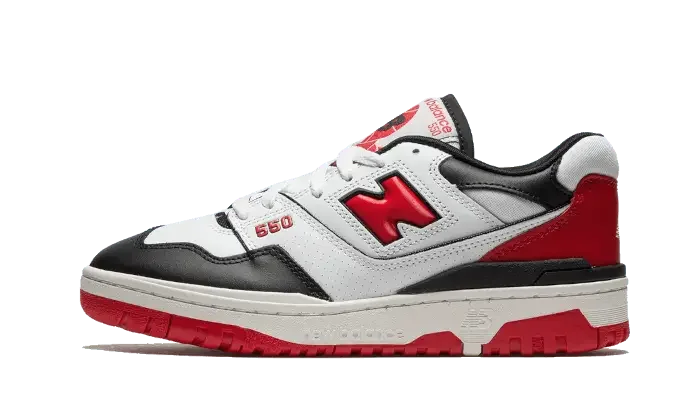 New Balance 550 White Red Black - BB550HR1