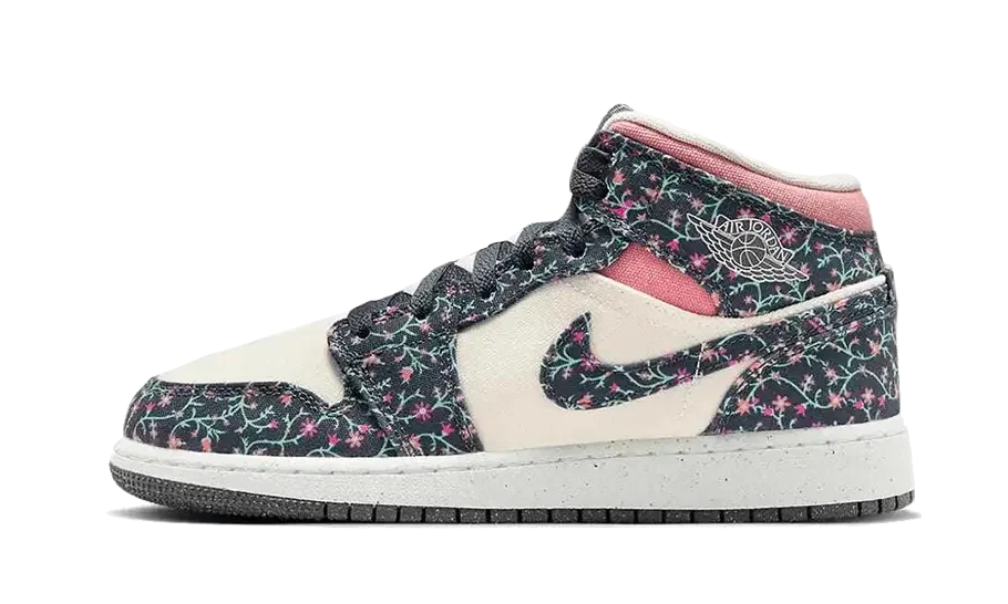 Jordan 1 Retro Mid ALT SE Floral FJ3450-001 MTHOR SHOP