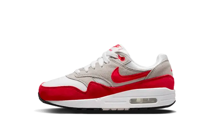 Air Max 1 Wit Universiteit Rood Kind