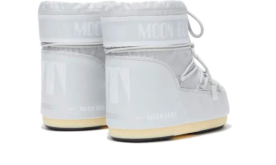 Moon Boot Icon Low Glacier Grey Nylon Pair
