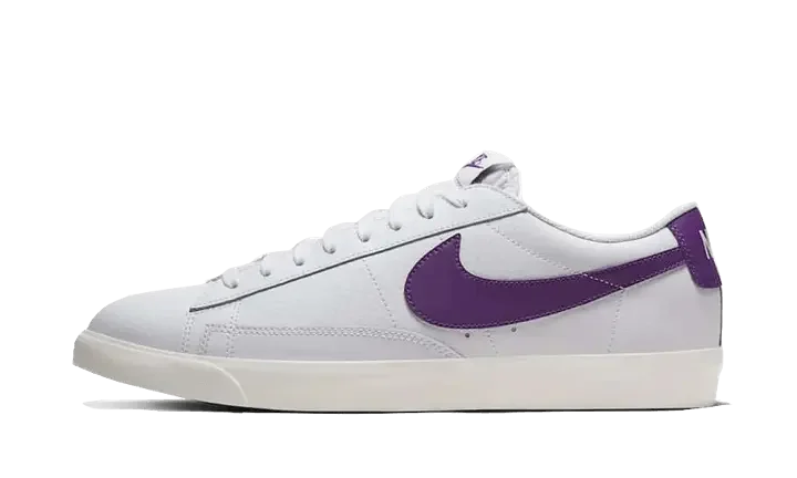 Nike Blazer Low Leather White Purple - CI6377-103