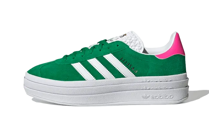 Adidas Gazelle Vet Groen Helder Roze