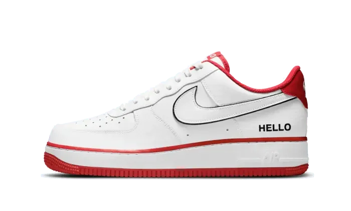 Nike Air Force 1 Low '07 LX Hello White University Red - CZ0327-100