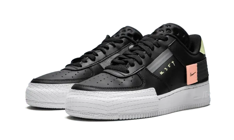 Nike Air Force 1 Low Drop Type Black - CI0054 001