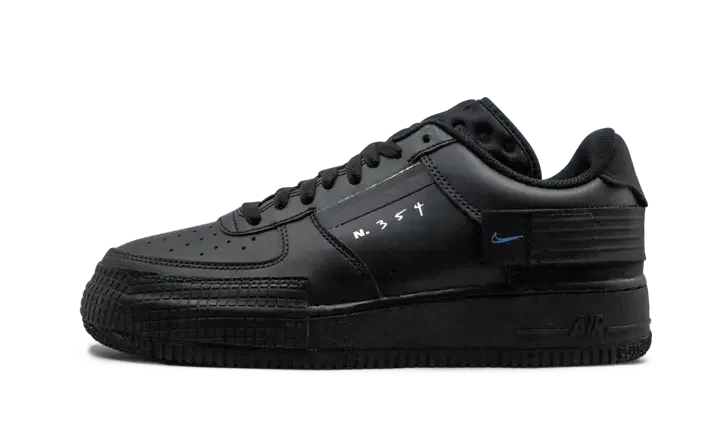 Nike Air Force 1 Low Drop Type Triple Black - AT7859-001