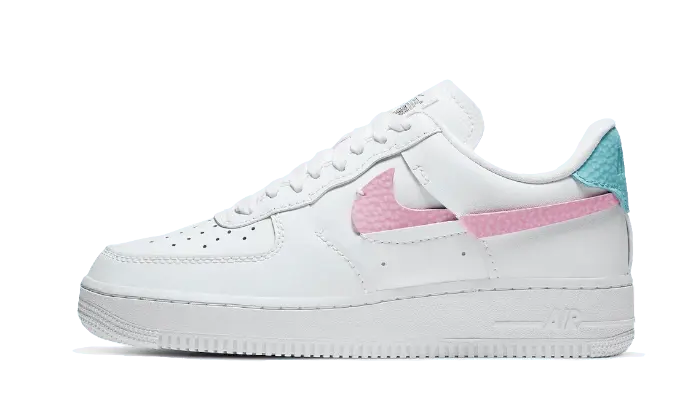 Nike air force 1 pink rise on sale