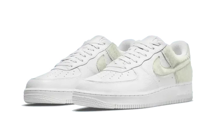 Nike Air Force 1 Low White Pony Hair Heel - DM9088-001