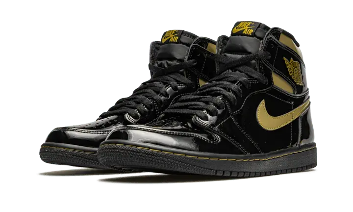 Air Jordan 1 High Black Metallic Gold - 555088-032