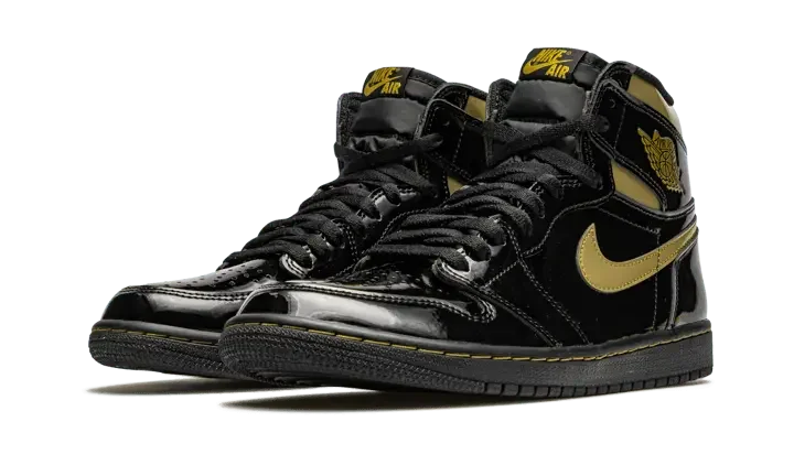 Air Jordan 1 High Black Metallic Gold - 555088-032