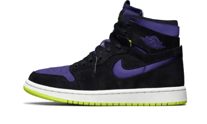 Air Jordan 1 High Zoom Air CMFT Black Court Purple Lemon Venom - CT0979-001