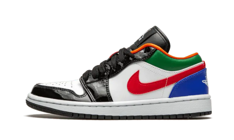 Air Jordan 1 Low Multi Color Black Toe W