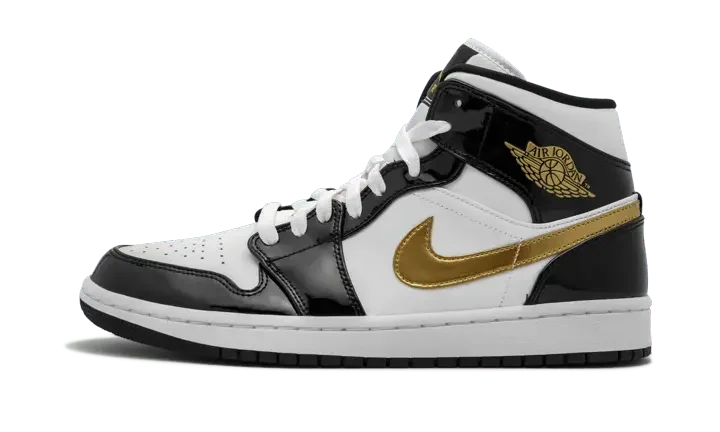 Air Jordan 1 Mid Black Gold - 852542-007