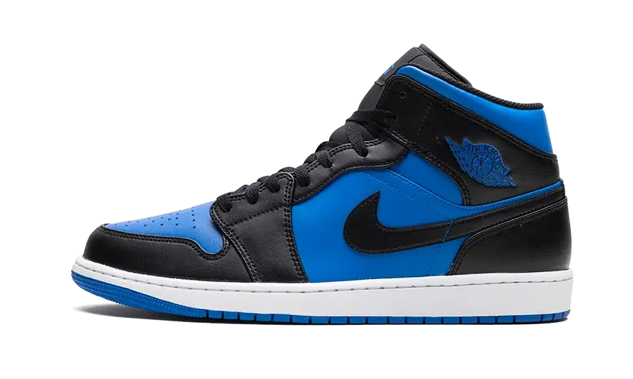 Air Jordan 1 Mid Black Royal Metallic