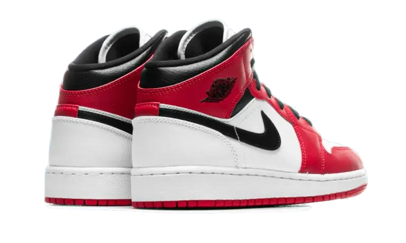 Air Jordan 1 Mid Chicago White - 554725-173