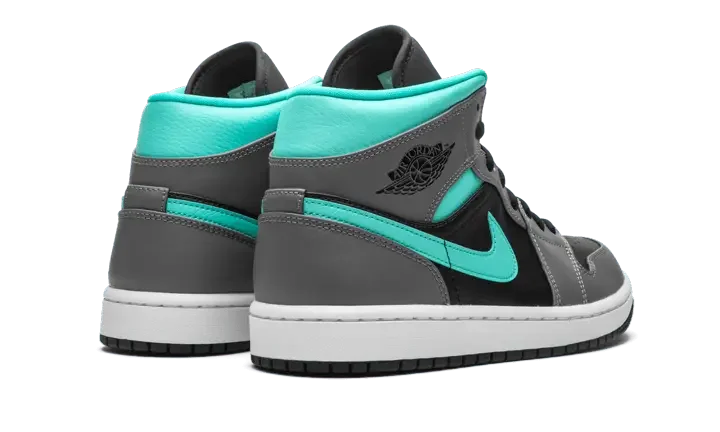 Air Jordan 1 Mid Grey Aqua - 554724-063