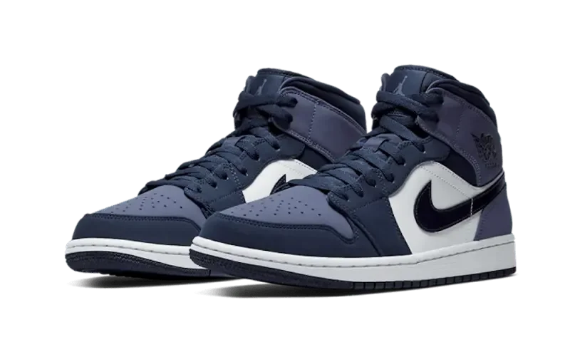 Air Jordan 1 Mid Obsidian Sanded Purple - 554724-445