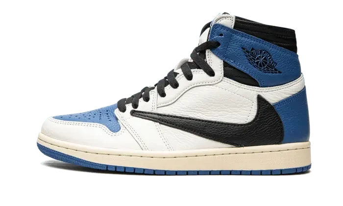 Air Jordan 1 Retro High OG SP Travis Scott Fragment Military Blue - DH…