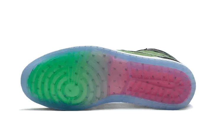 Air Jordan 1 Retro High Zoom Black Green - CK6637-300