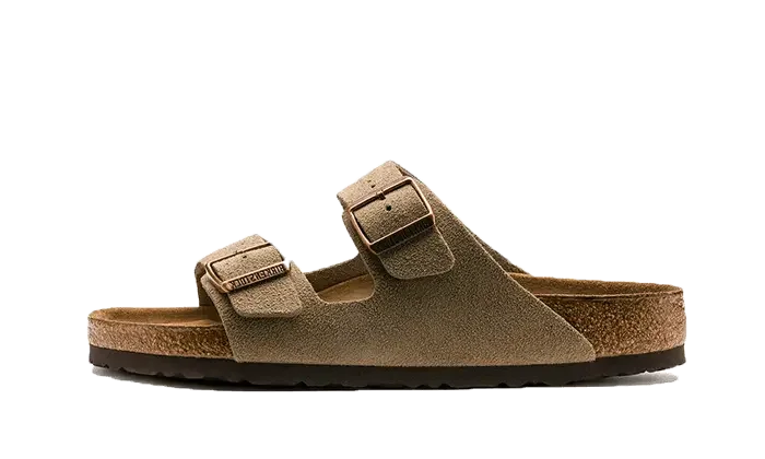 Birkenstock Arizona Suede Leather Soft Footbed Taupe