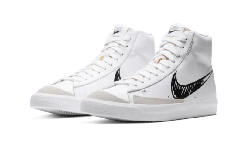 Nike Blazer Mid Sketch Black Swoosh - CW7580-101
