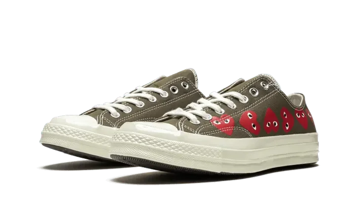 Converse Chuck Taylor All-Star 70s Ox Comme des Garçons Multi Heart Green - 162976C