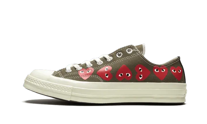 Chuck Taylor All Star anni 70 Bue Comme des Garcons PLAY Multi Heart