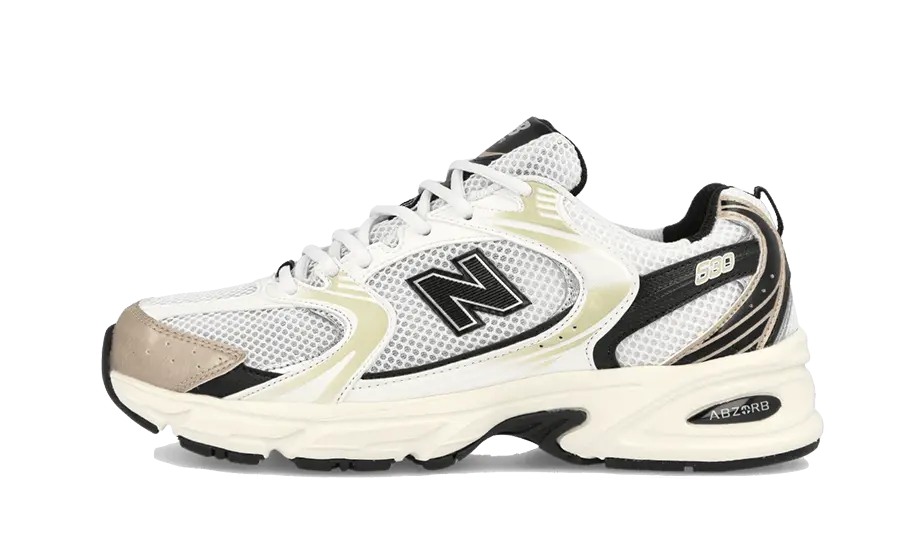 Black white and gold new balance hotsell