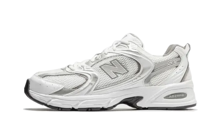 New Balance 530 White Silver Metallic