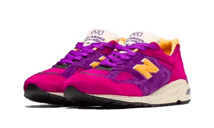 New Balance 990v2 MiUSA Teddy Santis Purple Yellow