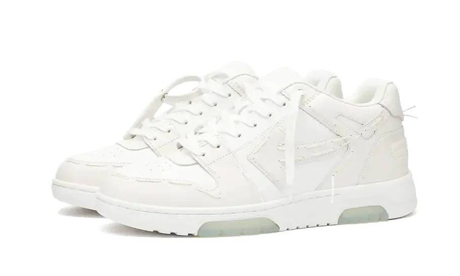 Off-White Out Of Office “OOO” Leather Sartorial Stitching White Coco