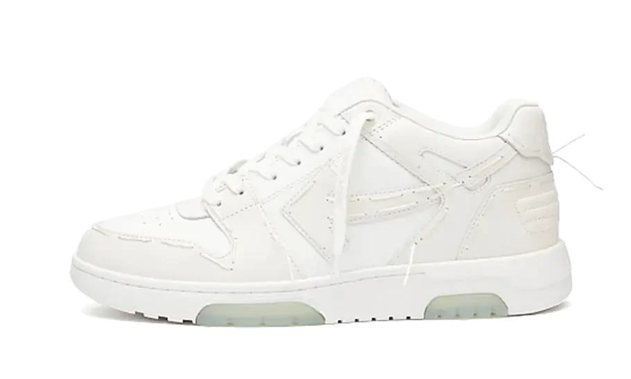 Off-White Out Of Office “OOO” Leather Sartorial Stitching White Coco